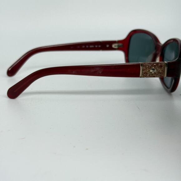 Kate Spade Cheyenne/P/S Dark Red Rectangular Sunglasses Frames 55-15 130 H19342 - Picture 4 of 7